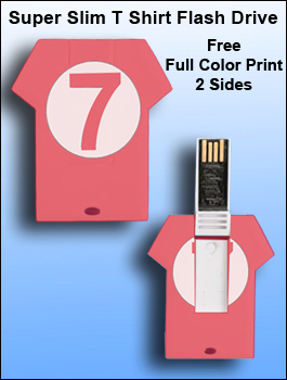 Super Slim T Shirt Flash Drive